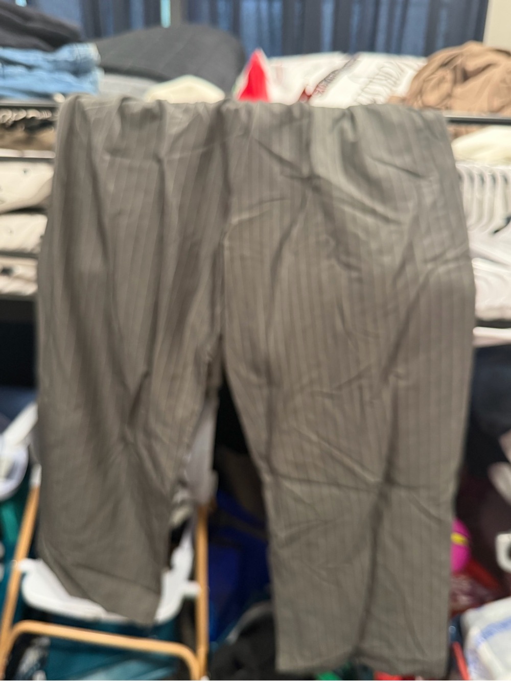 Amazon Gray Pinstripe Women's Trousers